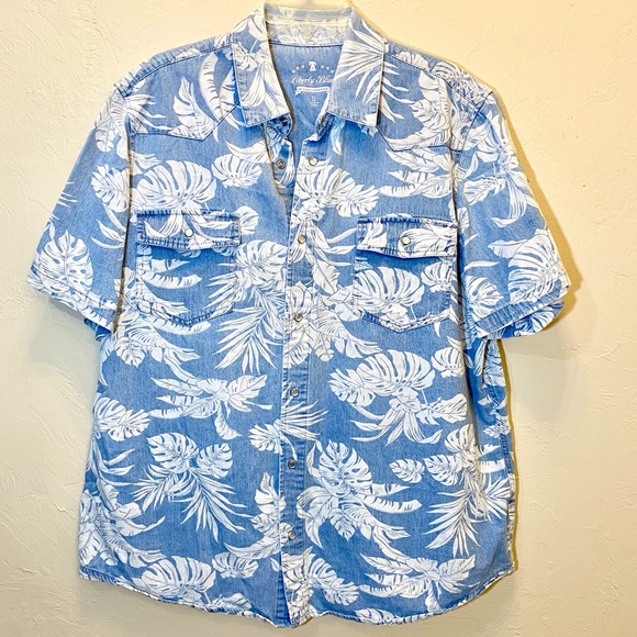 Liberty Blues Other - Short Sleeve Shirt Snap Button Floral